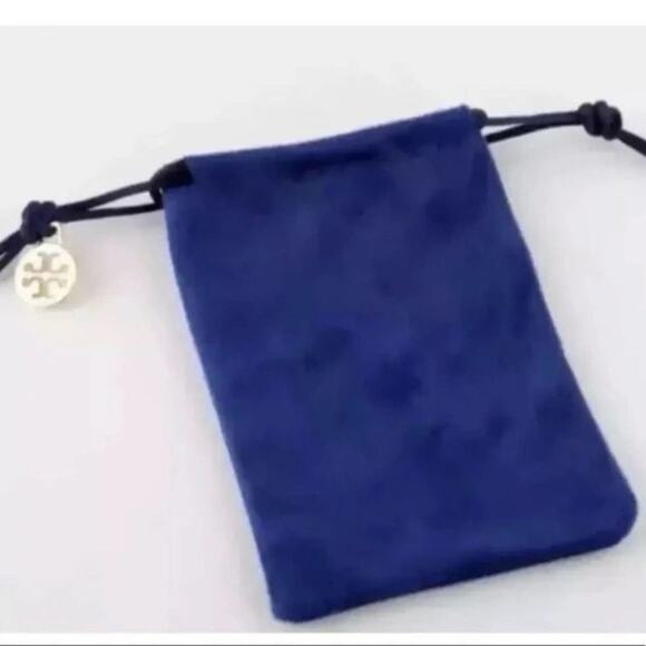 NWOT Tory Burch Gold Logo Shape Pave 18 in. Necklace - Picture 7 of 7